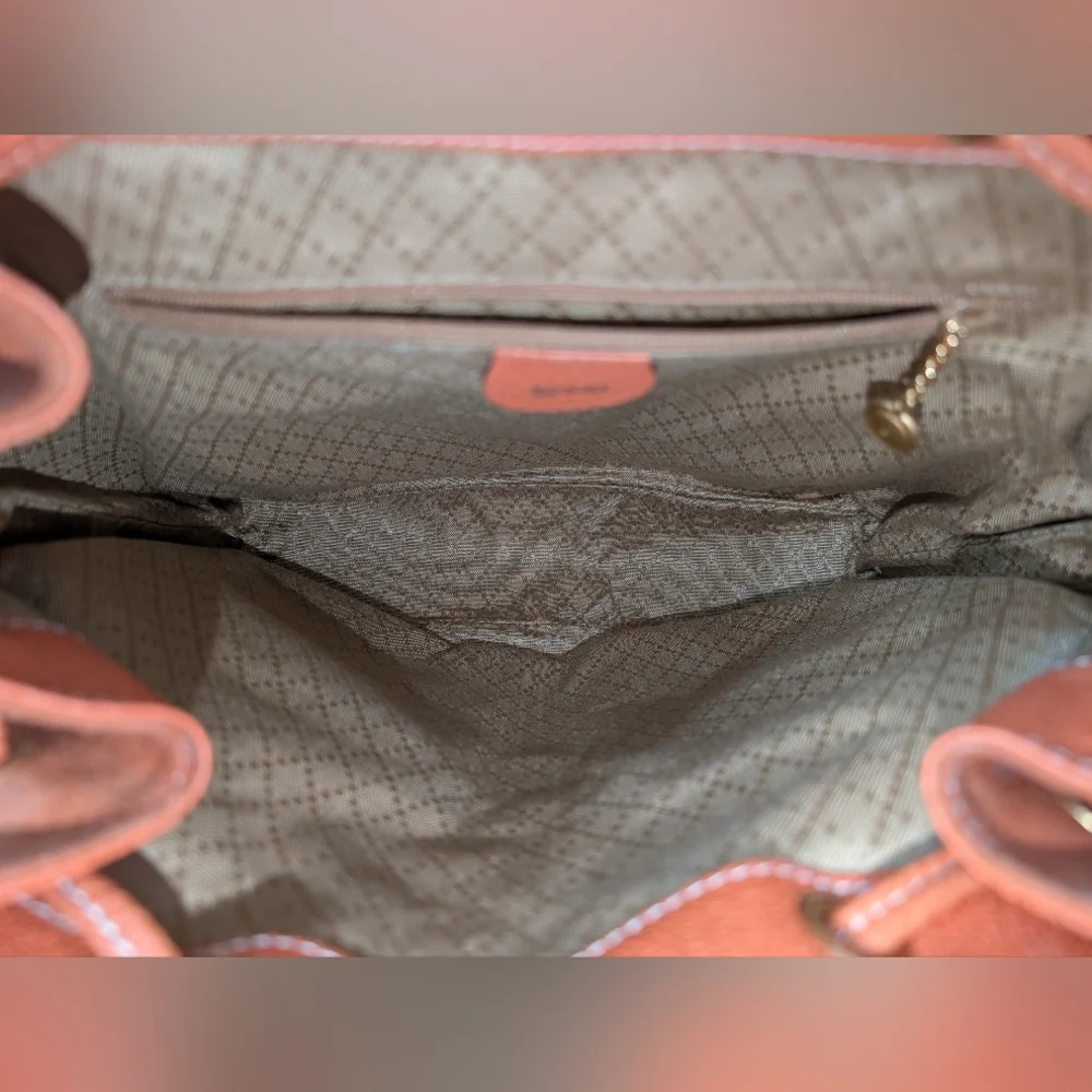 Gucci Bamboo Vintage Suede and Leather Backpack